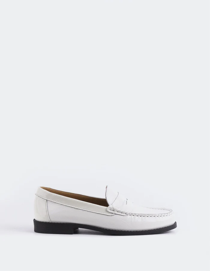 Lettine Off White Naplack Leather