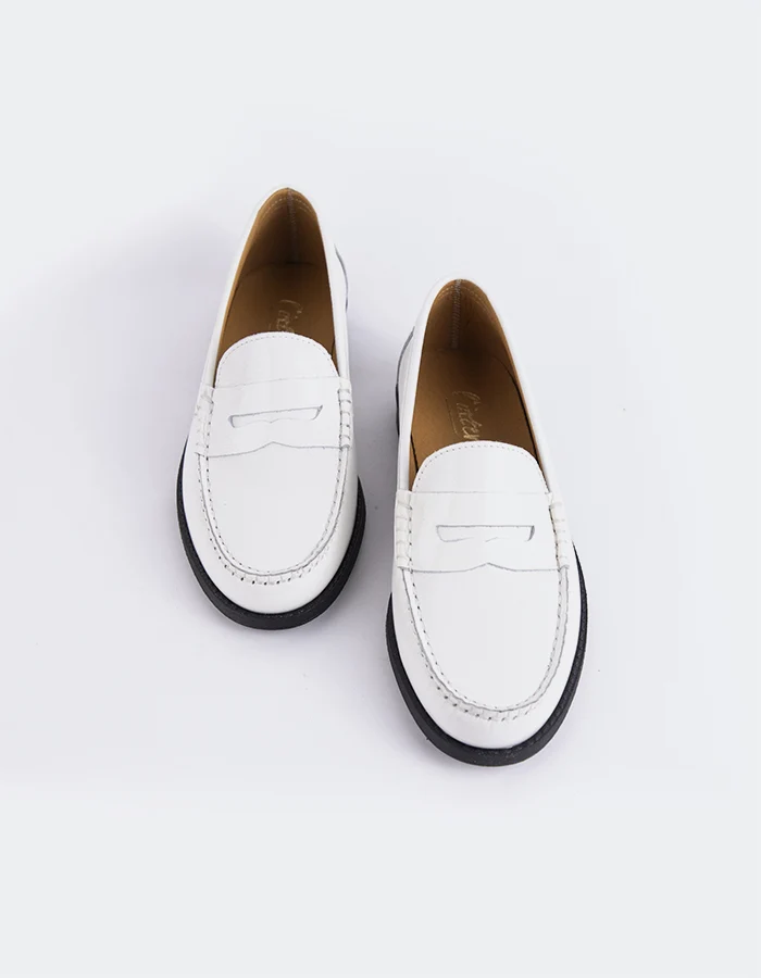 Lettine Off White Naplack Leather