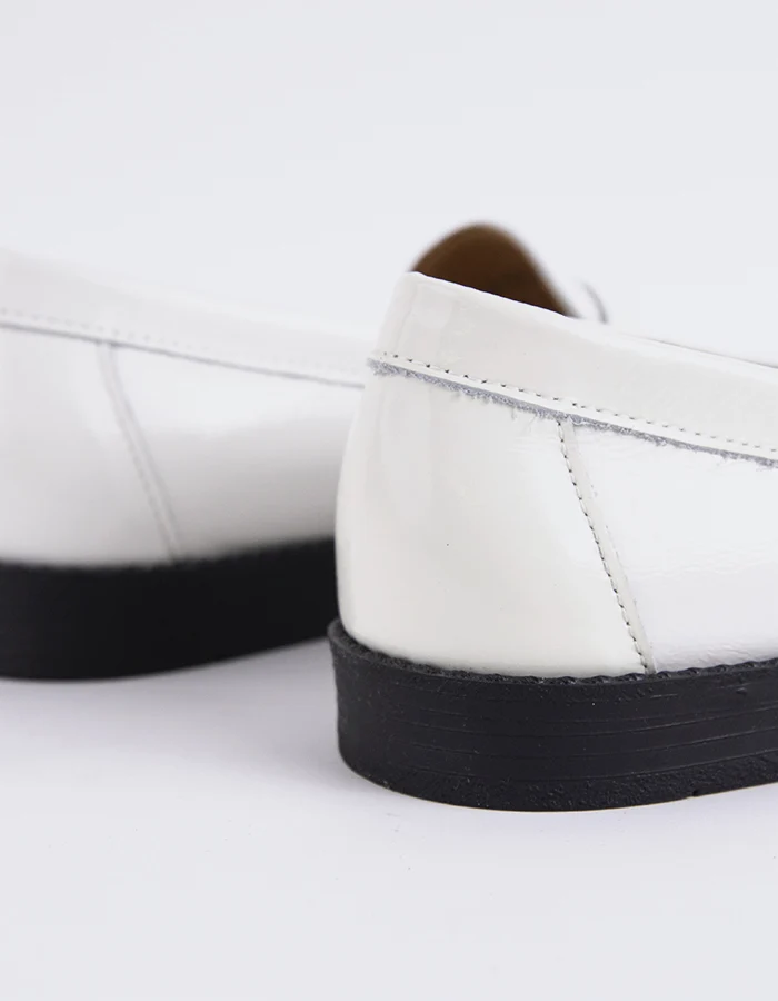 Lettine Off White Naplack Leather