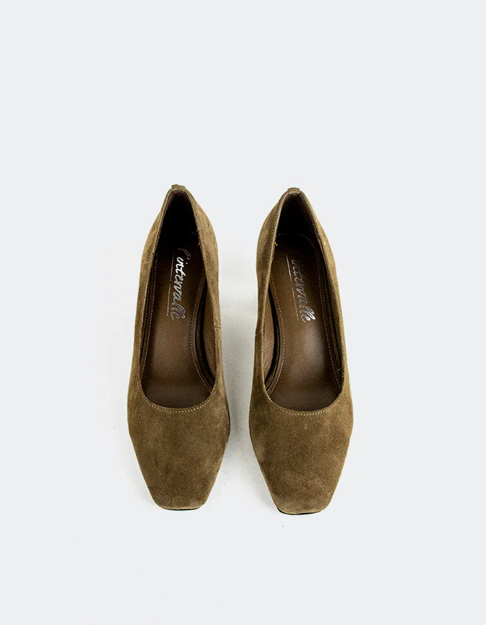 Sephina Khaki Suede