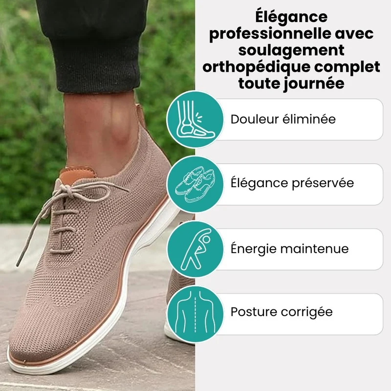 UrbanEase™ – Chaussures de Ville Orthopédiques