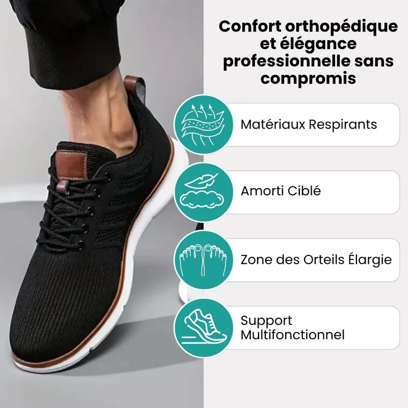 Chaussures de Ville Orthopédiques Respirantes