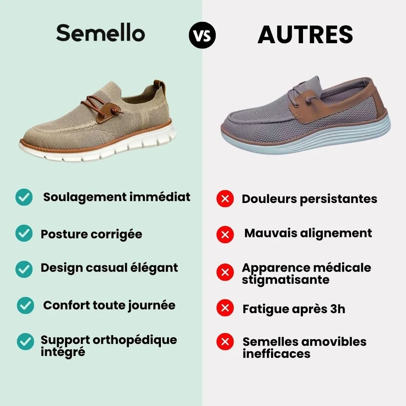 Chaussures Orthopédiques Homme Casual