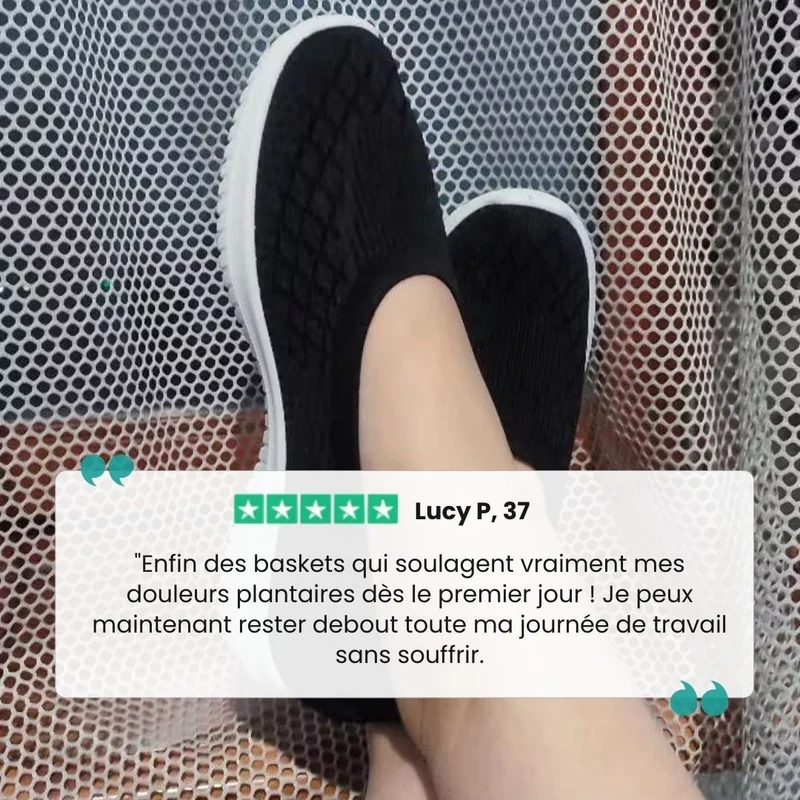 SoftEase™ – Baskets orthopédiques femme confort supérieur