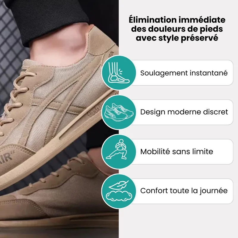 MotionStep™ – Baskets orthopédiques homme maintien et légèreté