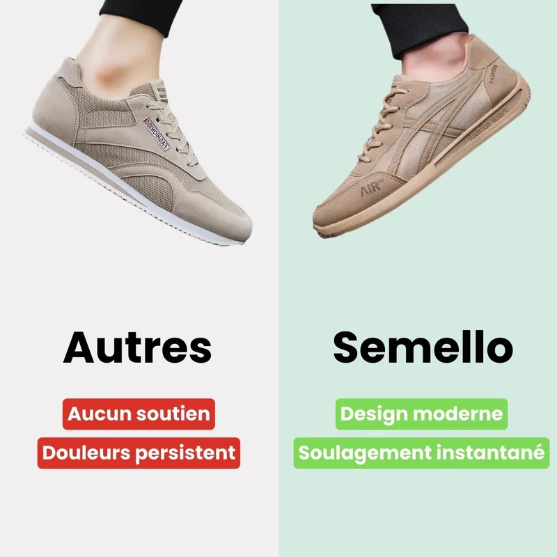 MotionStep™ – Baskets orthopédiques homme maintien et légèreté