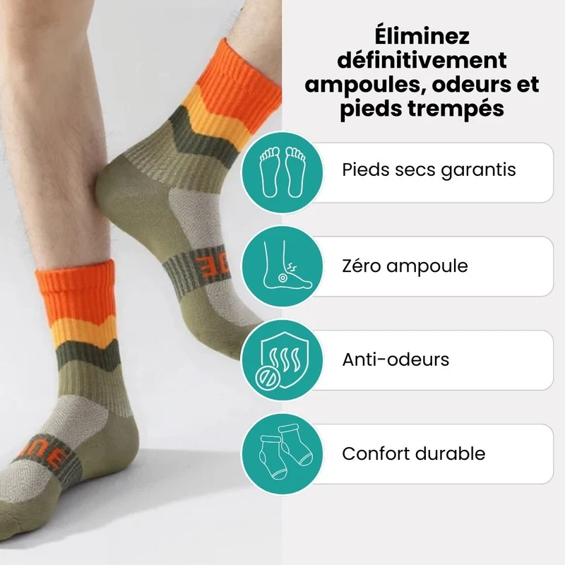 Chaussettes de Cyclisme – Respirantes & Séchage Rapide