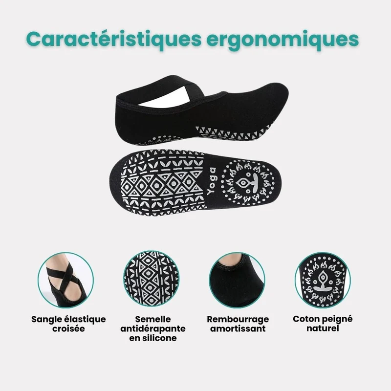 Chaussettes Fitness Femme - Pilates, Yoga & Danse
