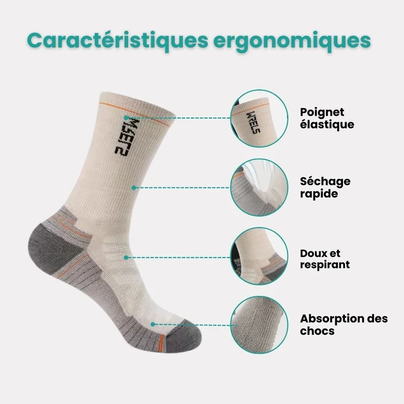 Chaussettes Mérinos Sport – Randonnée & Running
