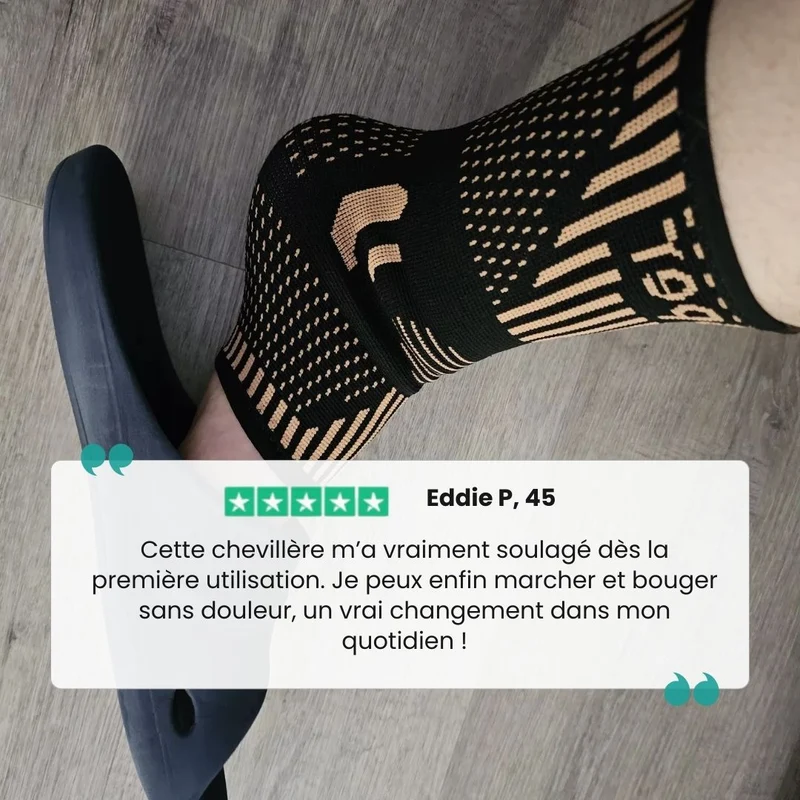 Chevillère Orthopédique Cuivre - Douleurs, Entorses & Récupération