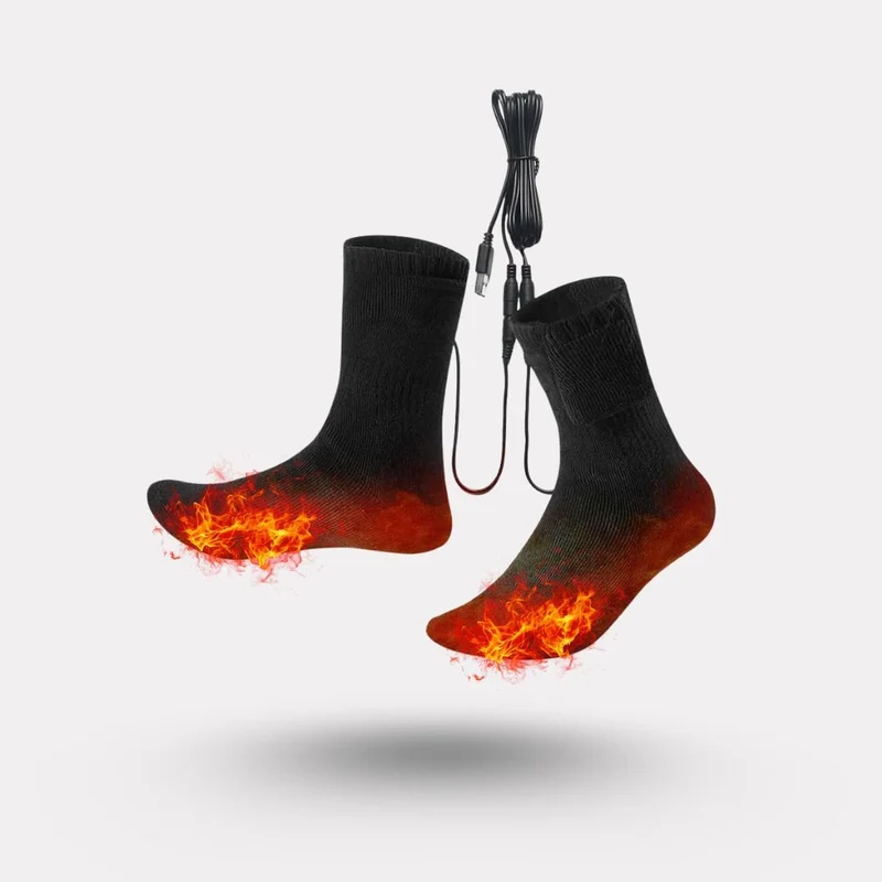 Chaussettes Chauffantes Rechargeables – Chaleur Instantanée