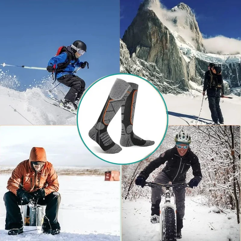 Chaussettes Chauffantes Hiver – Protection Anti-Froid & Bien-être