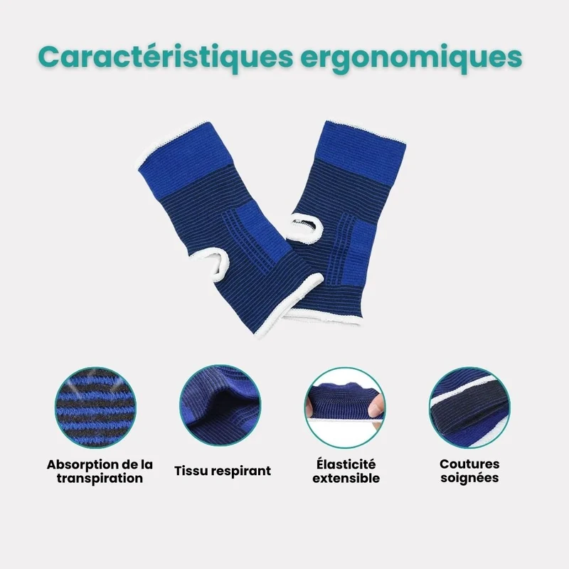Chevillère Élastique– Soutien Cheville & Prévention Blessures