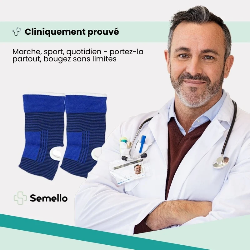 Chevillère Élastique– Soutien Cheville & Prévention Blessures