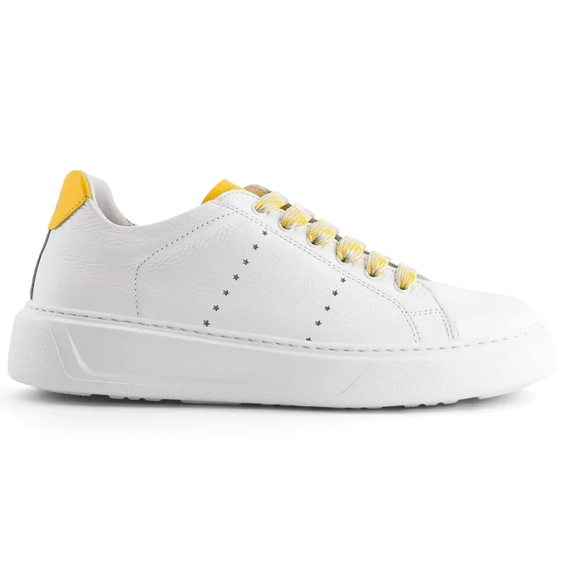 EDITION 9 White Yellow Leather.