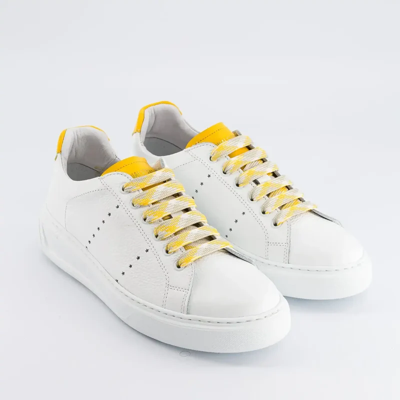 EDITION 9 White Yellow Leather.