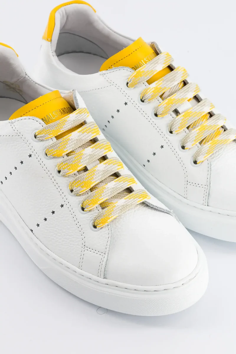 EDITION 9 White Yellow Leather.