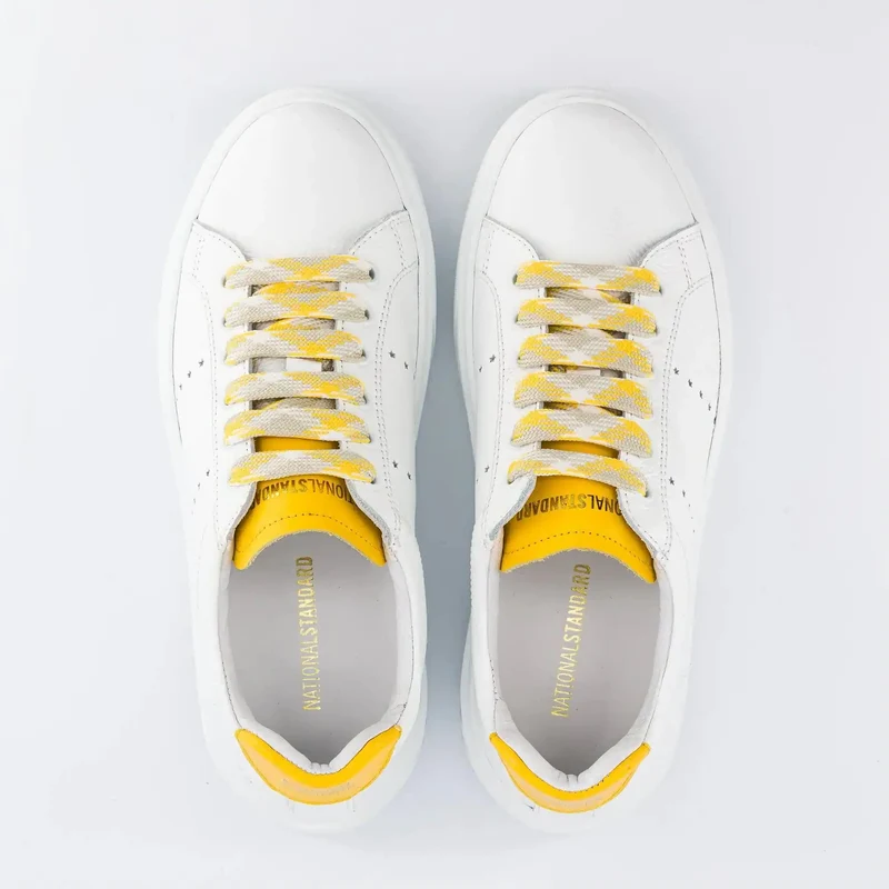 EDITION 9 White Yellow Leather.