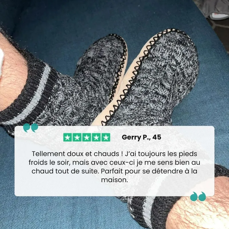 Chaussons chaussettes fouré | Parfait pour la maison