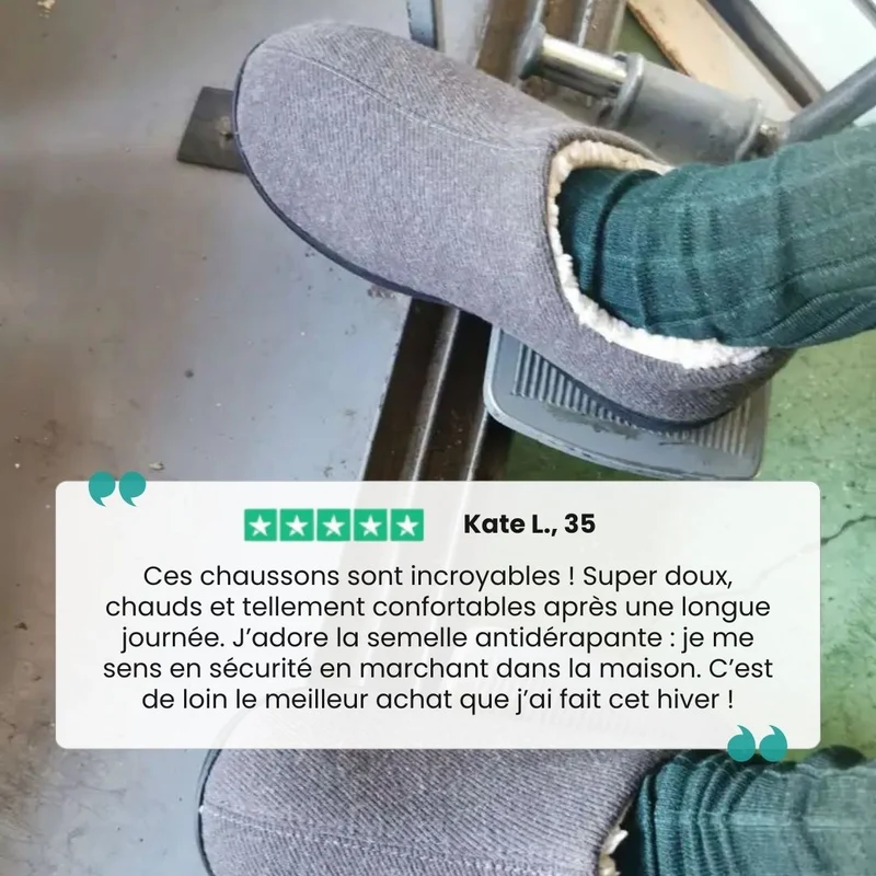 Chaussons Orthopédiques Antidérapants | Chaleur & Stabilité Hiver Femme