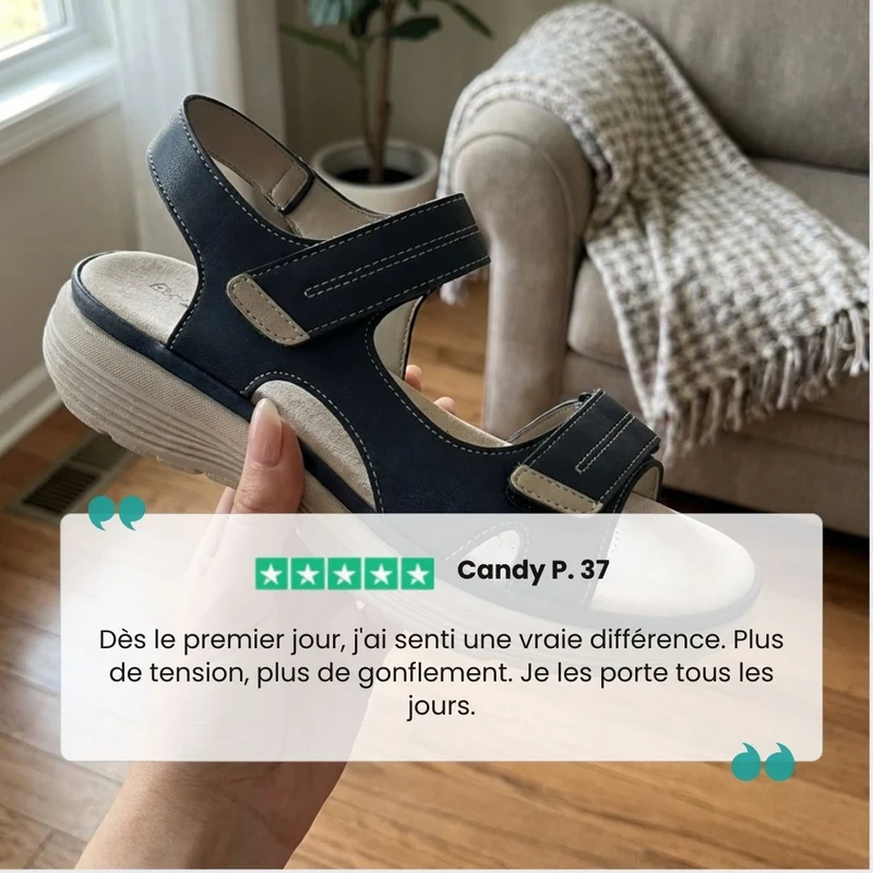 Sandales Confortables avec Soutien Orthopédique