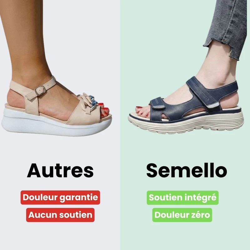 Sandales Confortables avec Soutien Orthopédique
