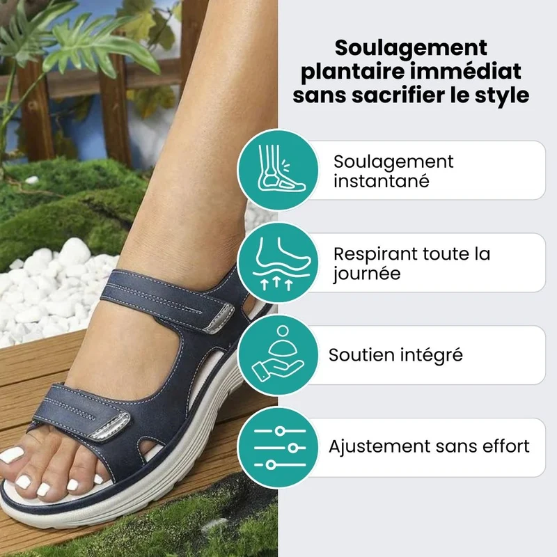 Sandales Confortables avec Soutien Orthopédique