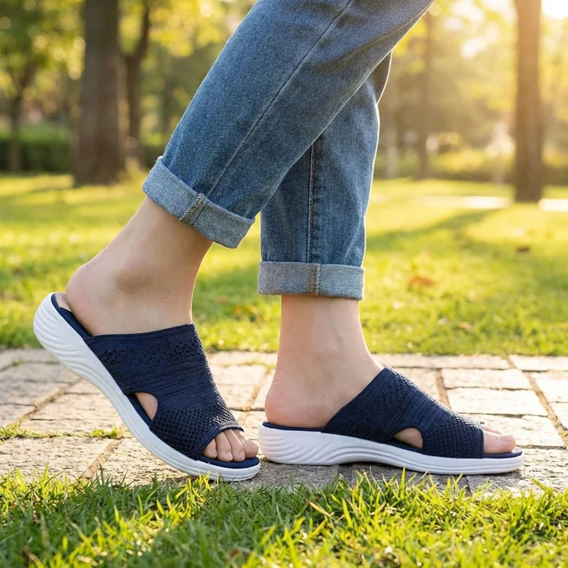 Sandales Compensées - Confort Orthopédique & Élégance