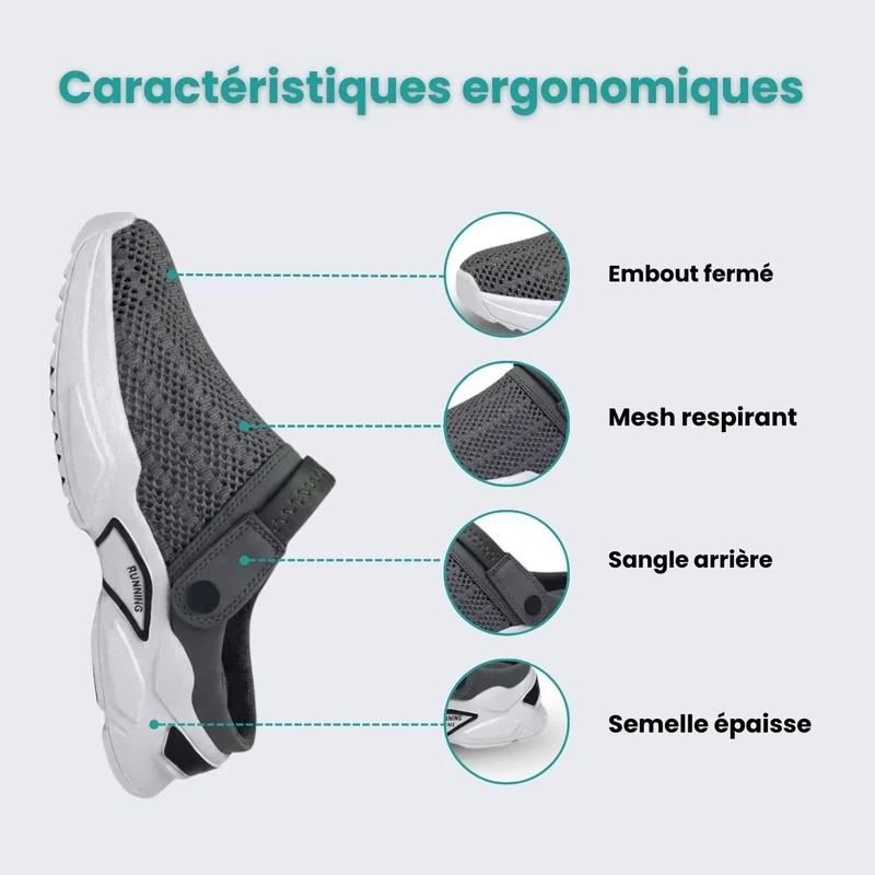 Sandales Orthopédiques avec Maintien & Confort au Quotidien