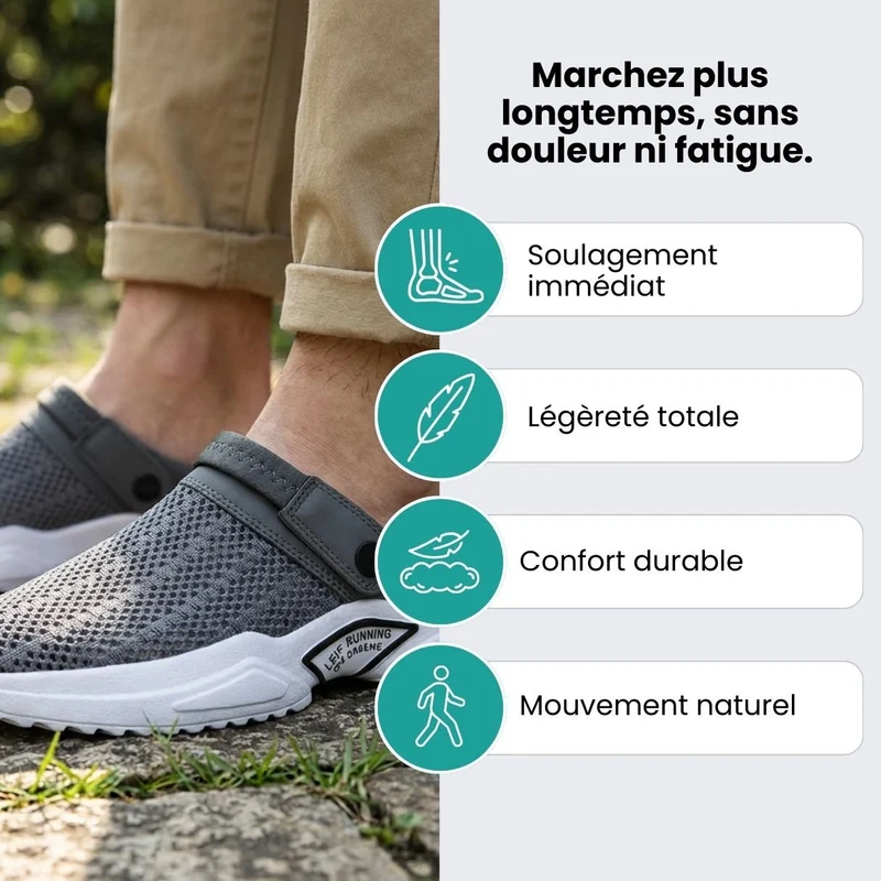 Sandales Orthopédiques avec Maintien & Confort au Quotidien