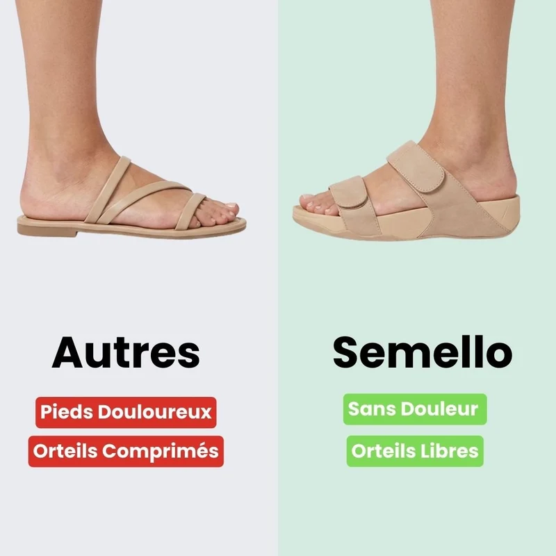Sandales Orthopédiques – Légères & Ultra-Confortables