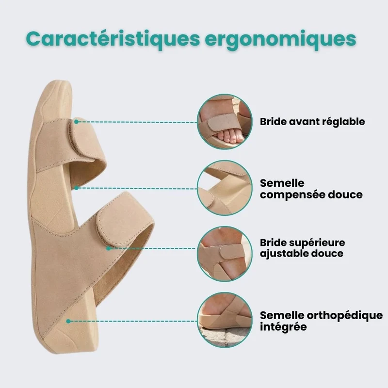 Sandales Orthopédiques – Légères & Ultra-Confortables