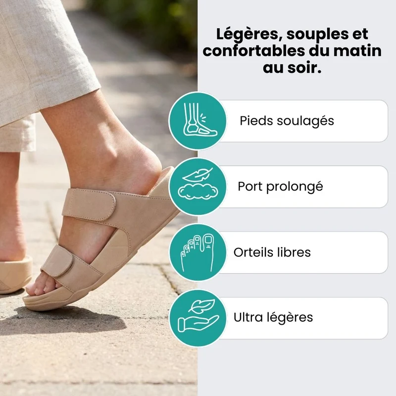 Sandales Orthopédiques – Légères & Ultra-Confortables