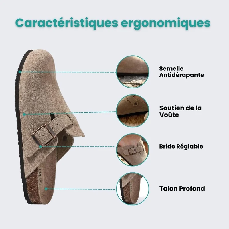 Sandales Femme en Liège – Amorti Naturel & Soutien