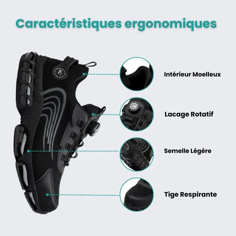 Chaussures de Sécurité Orthopédiques – Zéro Fatigue
