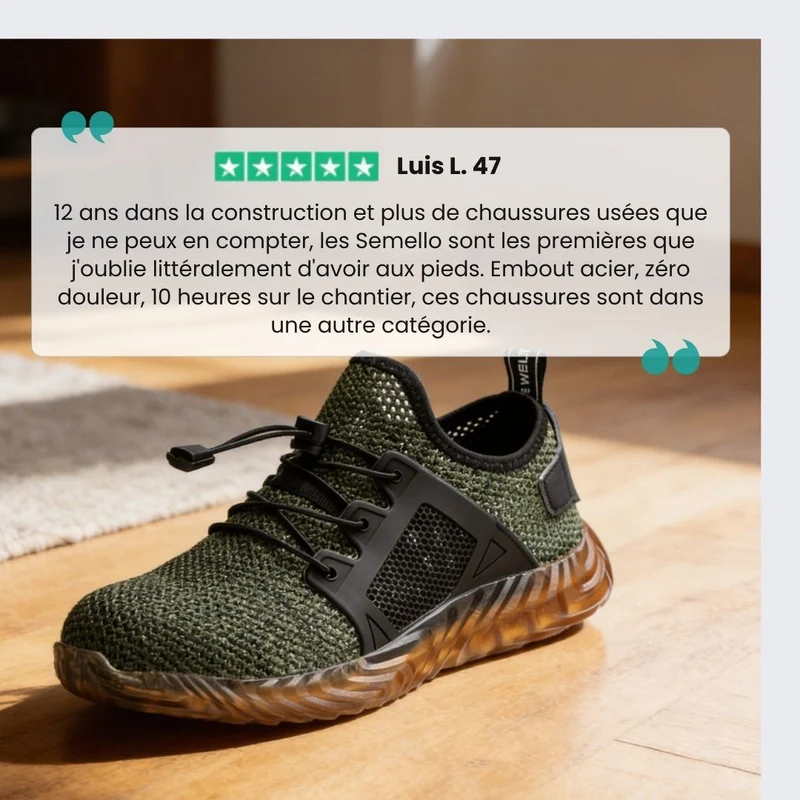 Baskets de Sécurité - Mesh Légères & Respirantes