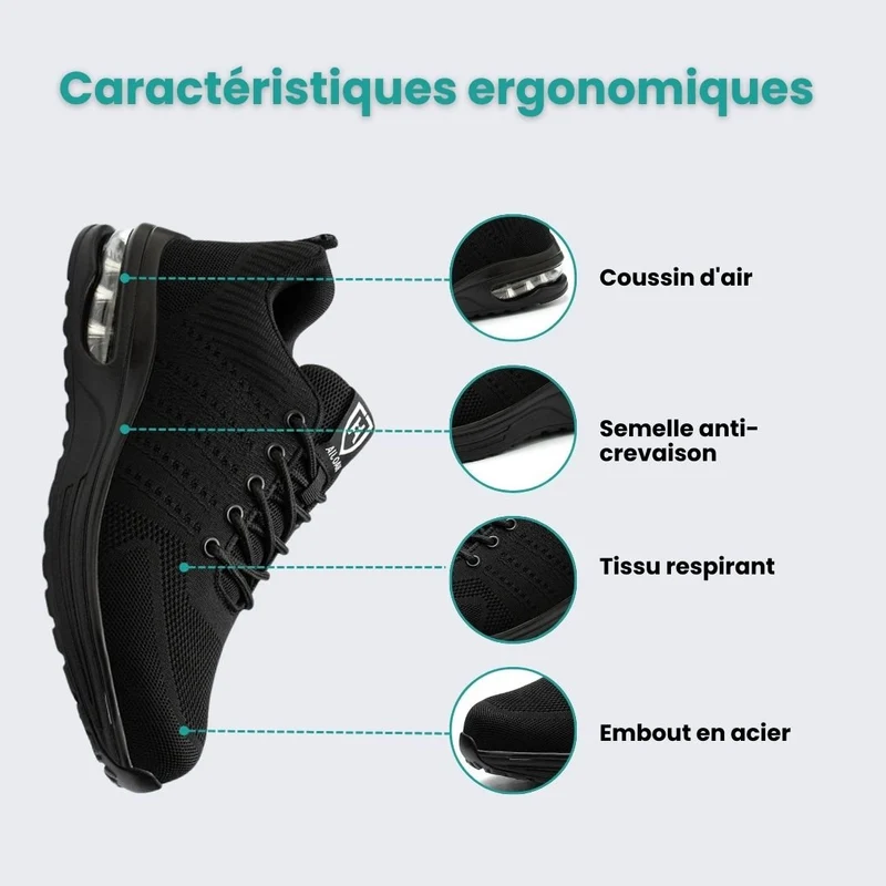 Baskets de Sécurité Orthopédiques – Amorti & Légèreté