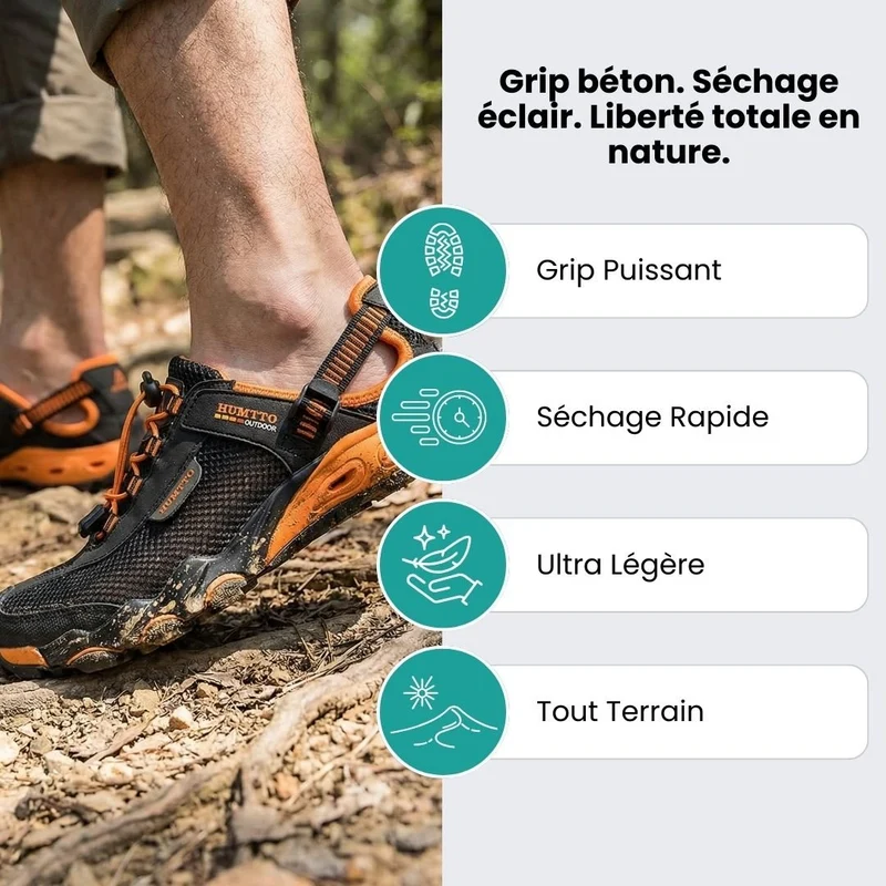 Chaussures de Randonnée Aquatique – Grip & Séchage Rapide