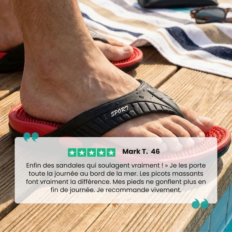 Sandales Homme Orthopédiques