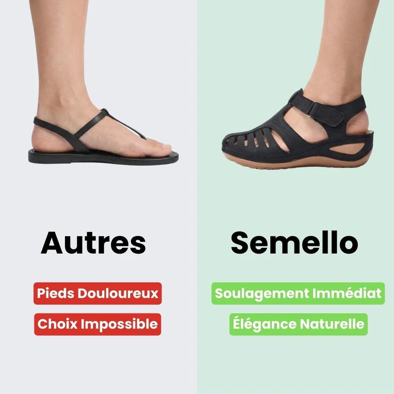 Sandales Compensées Été – Confort Orthopédique Sans Compromis