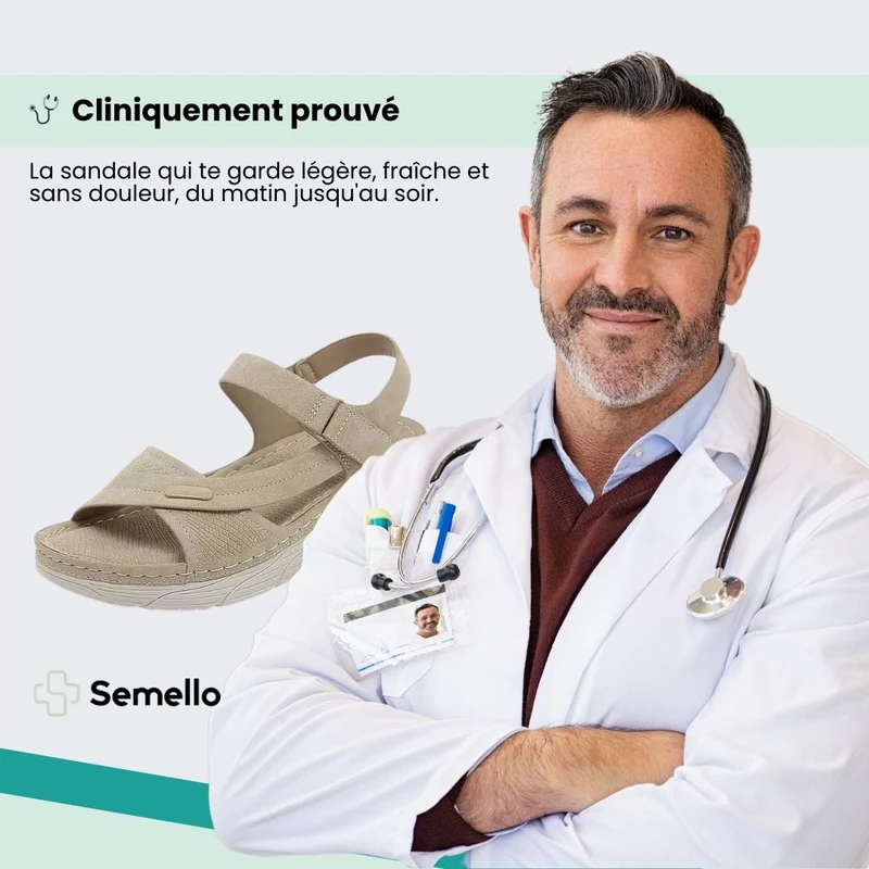 Sandales Compensées Orthopédiques – Confort Toute la Journée