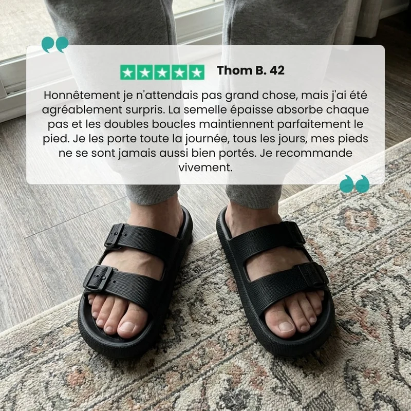 Sandales Orthopédiques à Boucle – Maintien Ajustable