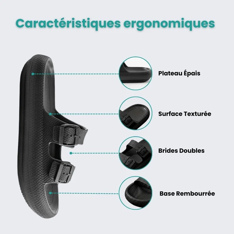 Sandales Orthopédiques à Boucle – Maintien Ajustable