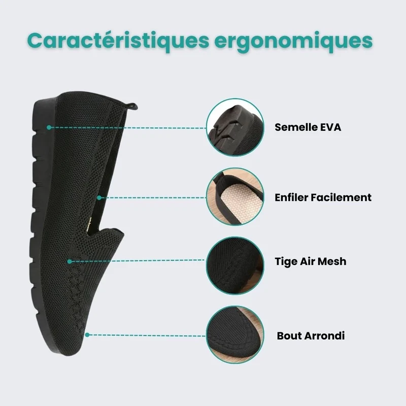 Ballerines Femme Orthopédiques – Légères & Douces à Chaque Pas