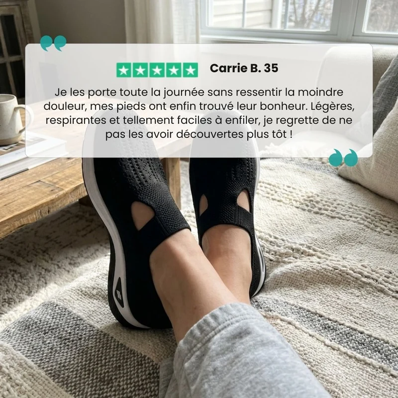 Chaussures Orthopédiques Femme Été – Respirantes & Ultra-Légères