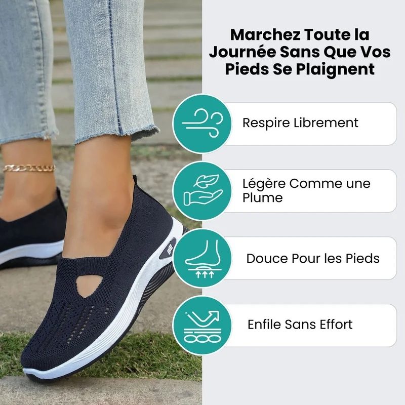 Chaussures Orthopédiques Femme Été – Respirantes & Ultra-Légères
