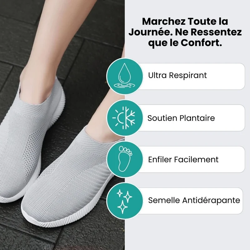 Baskets Orthopédiques Été – Légères, Aérées & Confort Absolu