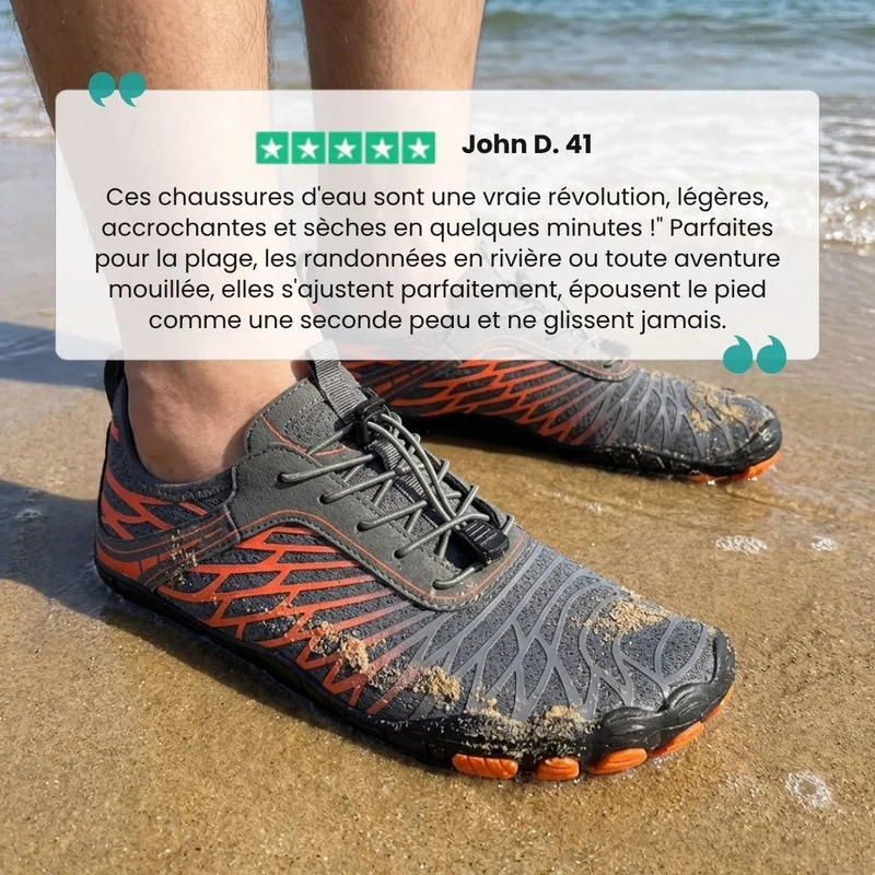 Chaussures d'Eau – Séchage Ultra-Rapide & Grip Antidérapant