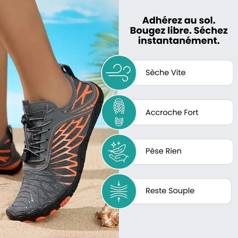 Chaussures d'Eau – Séchage Ultra-Rapide & Grip Antidérapant