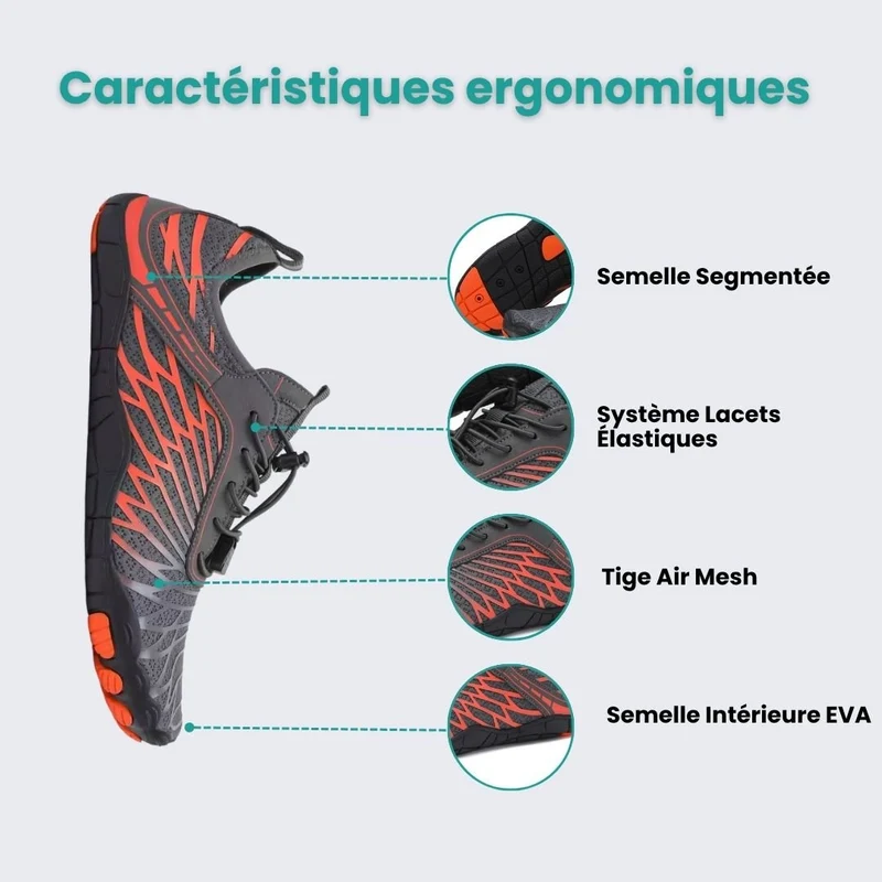 Chaussures d'Eau – Séchage Ultra-Rapide & Grip Antidérapant